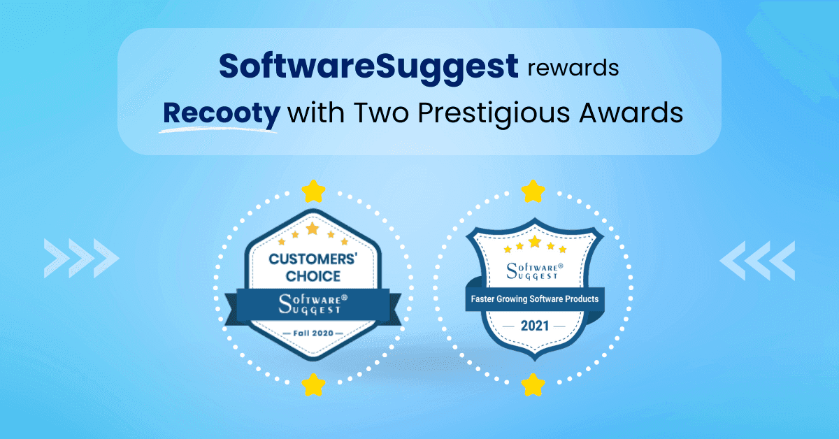 SoftwareSuggest Rewards Recooty With Two Prestigious Awards