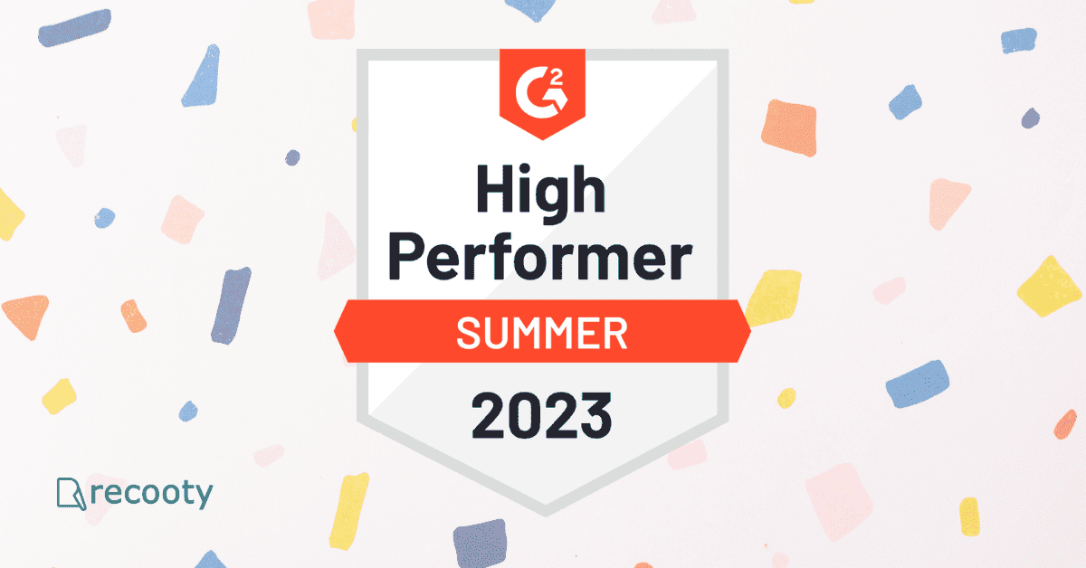 Celebrating Recooty's G2 High Performer Badge for Summer 2026
