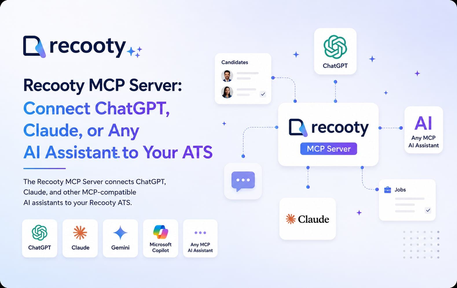 Recooty MCP Server: Connect ChatGPT, Claude, or Any AI Assistant to Your ATS