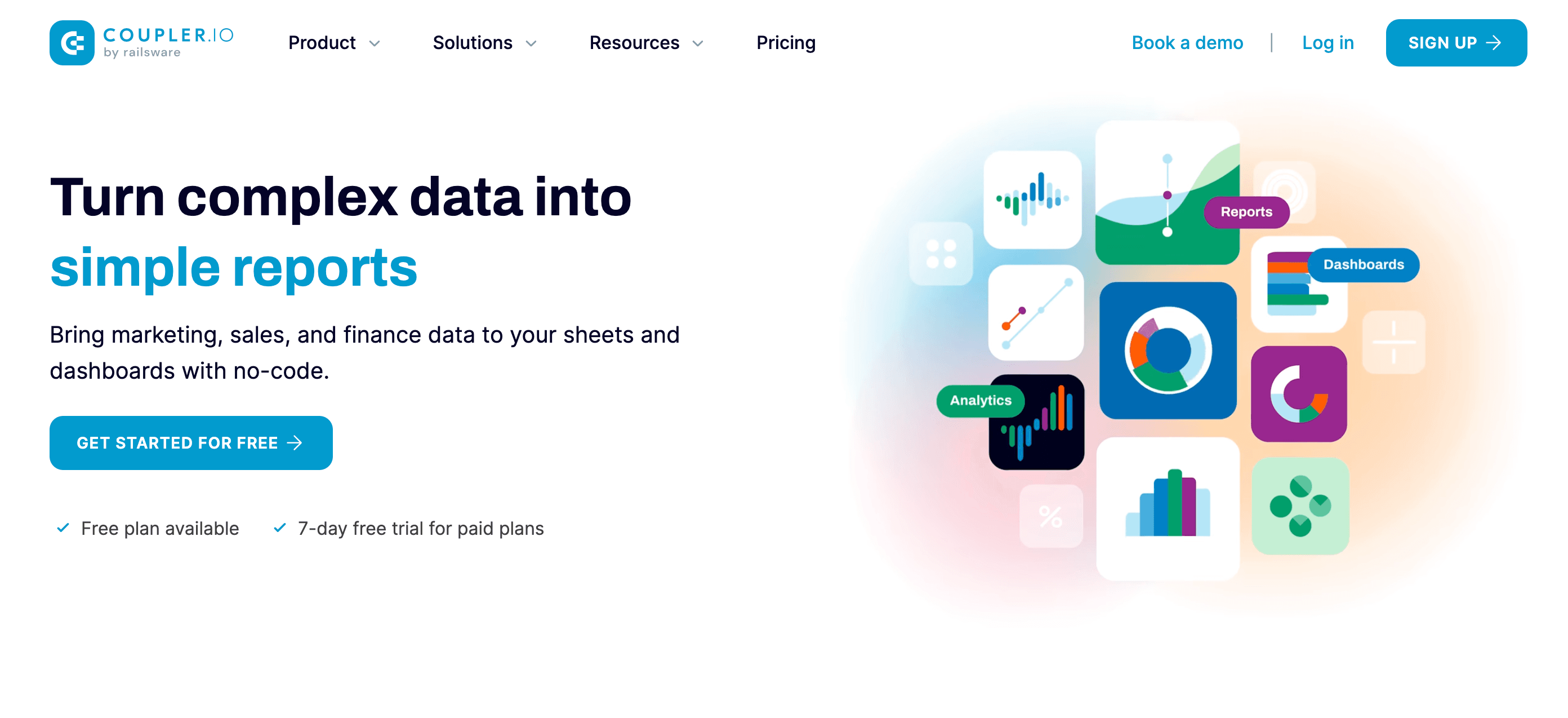 Coupler.io new homepage