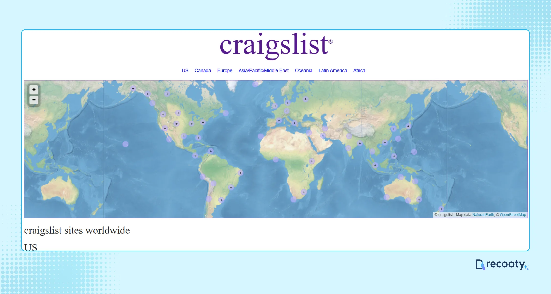 Craigslist select the location to post a job