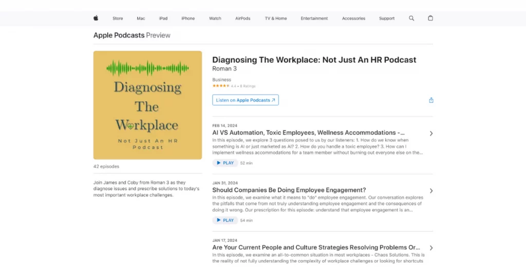 Diagnosing The Workplace  Not Just An HR Podcast