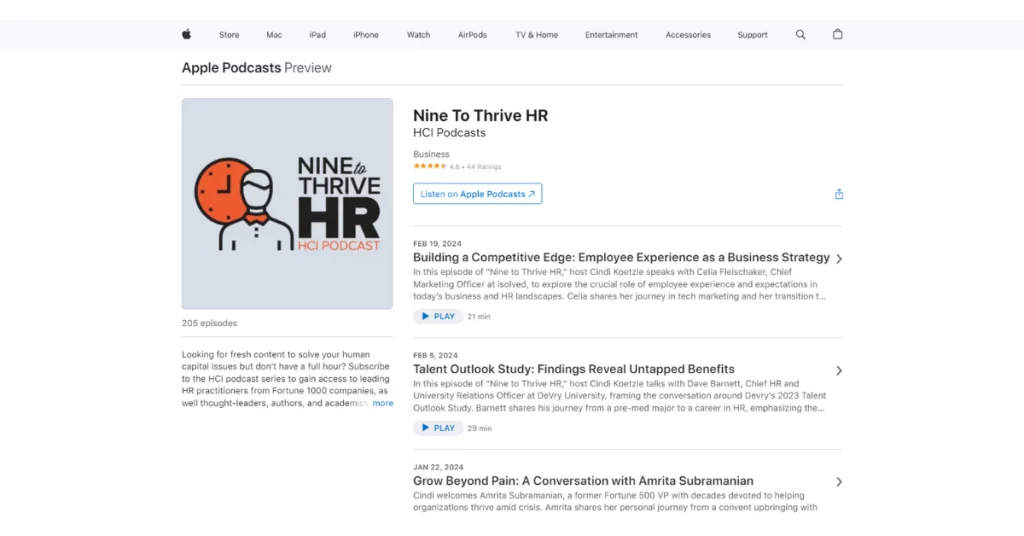 Nine to Thrive HR Podcast