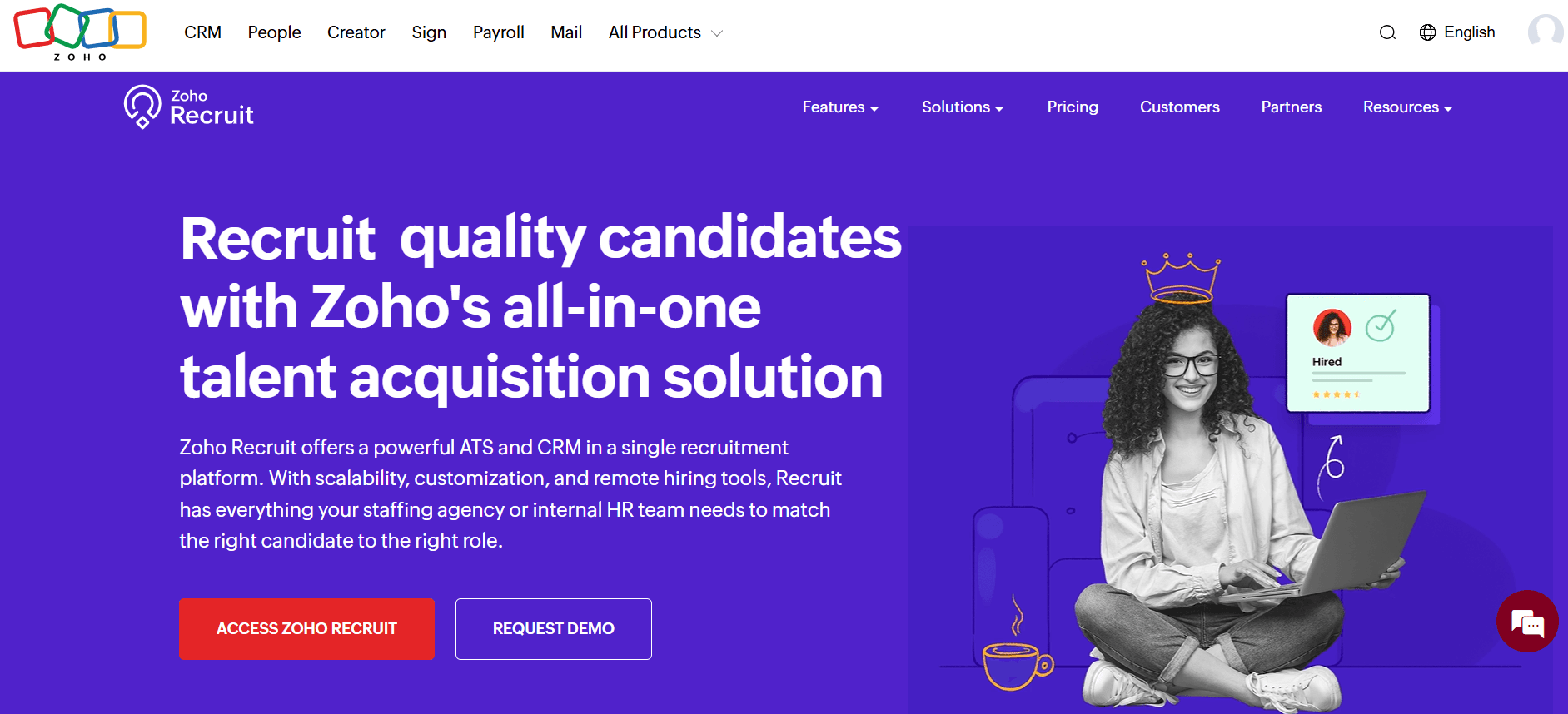 Zoho recruit
