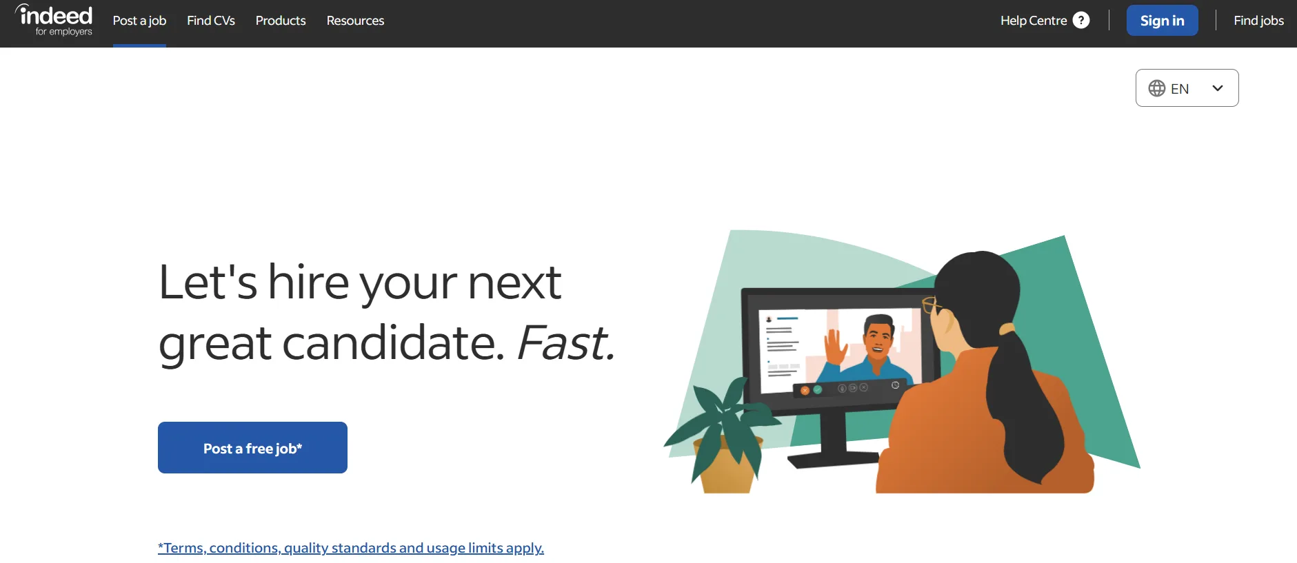 Hire Tech Talent via Indeed