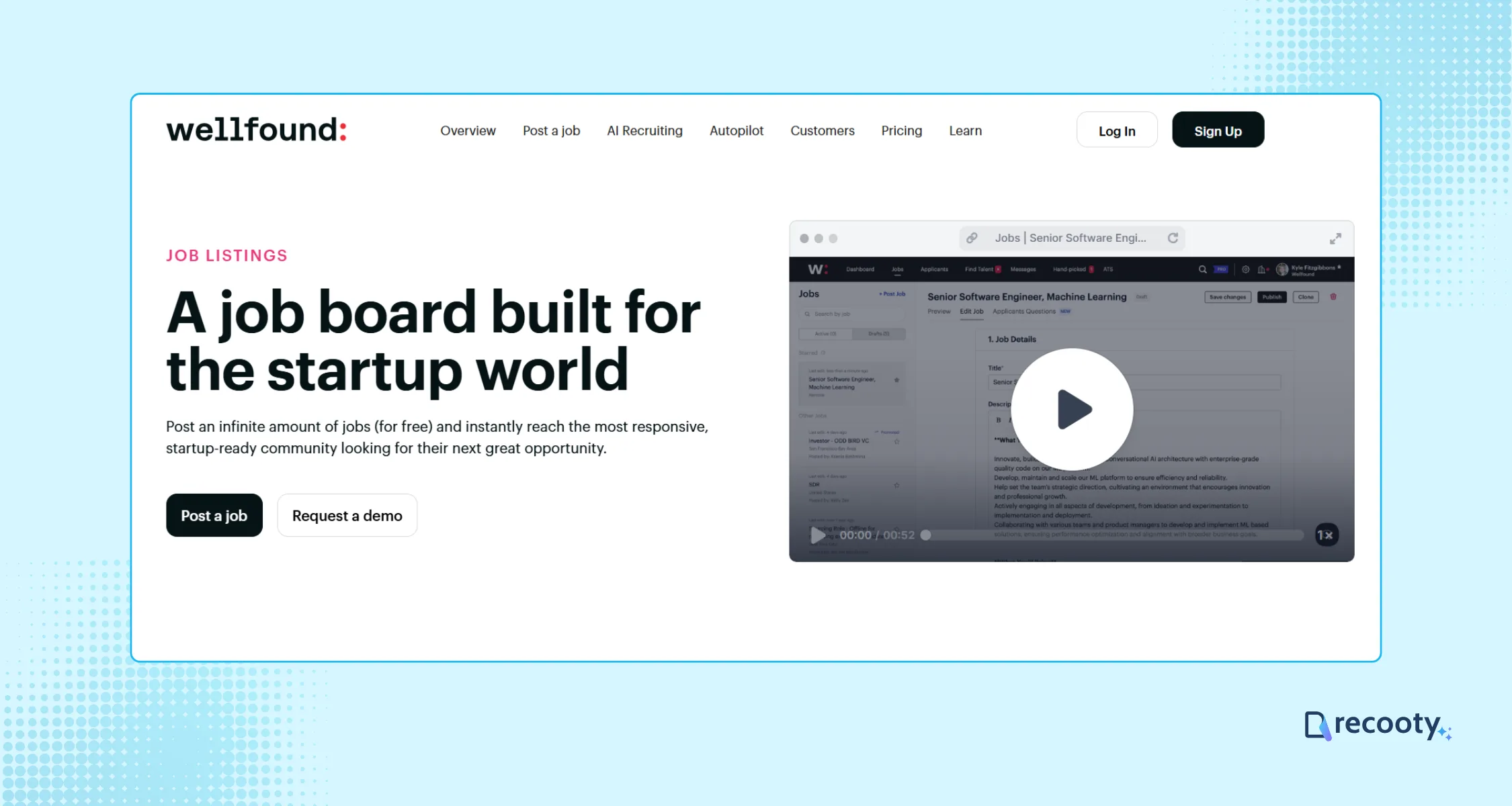 Access Job Posting Page of Wellfound