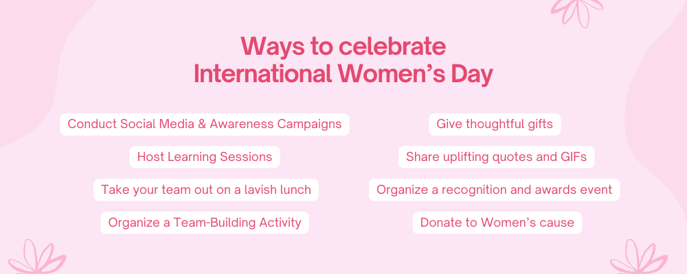 Ways to celebrate womens day with your team